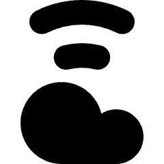 Cloud Wifi Icon from Micro Solid Set