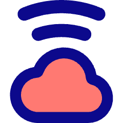 Cloud Wifi Icon from Core Pop Set