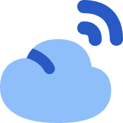 Cloud Wifi Icon from Flex Flat Set