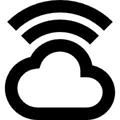 Cloud Wifi Icon from Sharp Remix Set