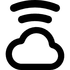 Cloud Wifi Icon from Core Remix Set
