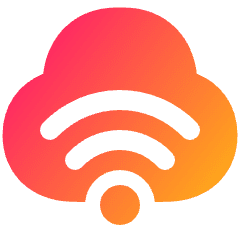 Cloud Wifi Icon from Plump Gradient Set