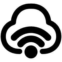 Cloud Wifi Icon from Plump Remix Set