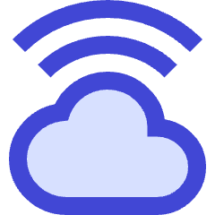 Cloud Wifi Icon from Sharp Duo Set