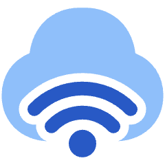 Cloud Wifi Icon from Plump Flat Set