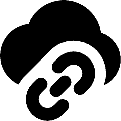 Insert Cloud Link Icon from Core Solid Set