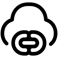 Insert Cloud Link Icon from Plump Line Set