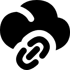 Insert Cloud Link Icon from Flex Solid Set