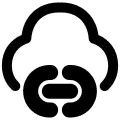 Insert Cloud Link Icon from Plump Remix Set