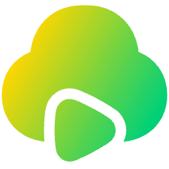 Insert Cloud Video Icon from Plump Gradient Set