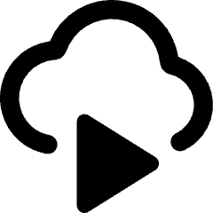 Insert Cloud Video Icon from Core Remix Set