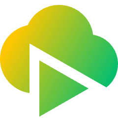 Insert Cloud Video Icon from Sharp Gradient Set