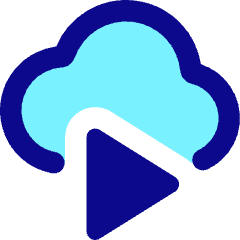 Insert Cloud Video Icon from Core Pop Set