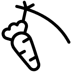 Workflow Coaching Carrot Bait Icon from Ultimate Light Set