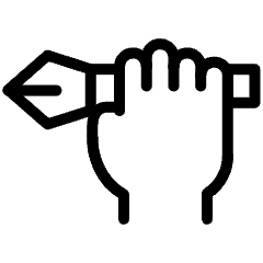 Workflow Coaching Hand Pen Icon from Ultimate Light Set