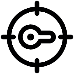 Workflow Coaching Key Target Icon from Ultimate Regular Set