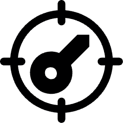 Workflow Coaching Key Target Icon from Ultimate Bold Set