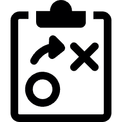 Workflow Coaching Plan Icon from Ultimate Bold Set