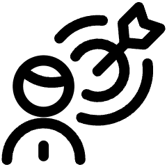 Workflow Coaching Target Arrow Icon from Ultimate Regular Set