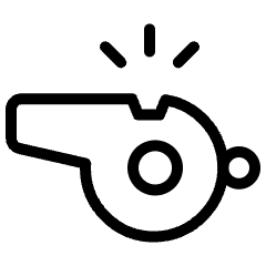 Workflow Coaching Whistle Icon from Ultimate Light Set