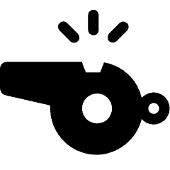 Workflow Coaching Whistle Icon from Ultimate Bold Set