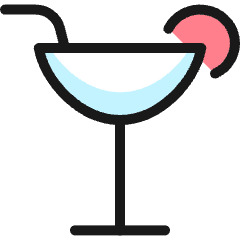 Cocktail Glass Icon from Ultimate Colors Set