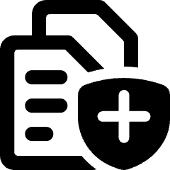 Coding Apps Website Document Shield Icon from Ultimate Bold Set