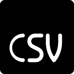 Csv 1 Icon from Ultimate Bold Set