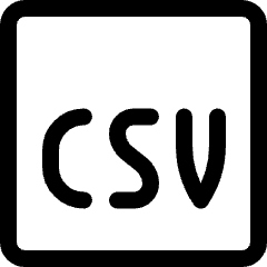 Csv 1 Icon from Ultimate Regular Set