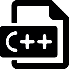 File C Plus Plus 1 Icon from Ultimate Bold Set