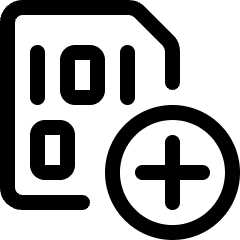 File Code Add Icon from Ultimate Regular Set