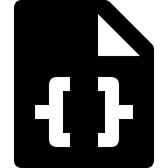 File Code Bracket Icon from Nova Solid Set