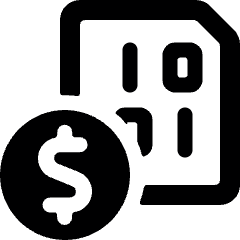 File Code Cash Icon from Ultimate Bold Set