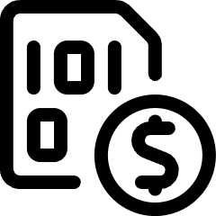 File Code Cash Icon from Ultimate Regular Set