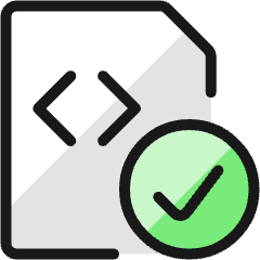 File Code Check 1 Icon from Ultimate Colors Set