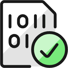 File Code Check Icon from Ultimate Colors Set
