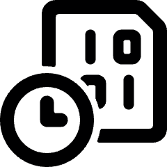 File Code Clock Icon from Ultimate Bold Set