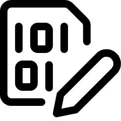 File Code Edit Icon from Ultimate Regular Set