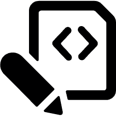 File Code Edit 1 Icon from Ultimate Bold Set