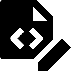 File Code Edit Icon from Nova Solid Set