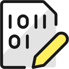 File Code Edit Icon from Ultimate Colors Set