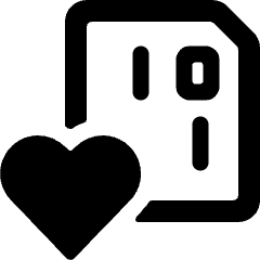 File Code Heart Icon from Ultimate Bold Set