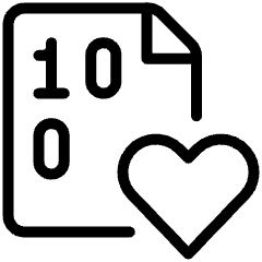 File Code Heart Icon from Ultimate Light Set