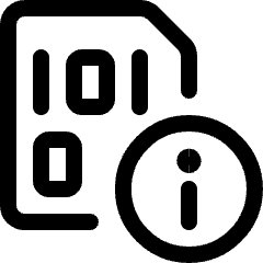File Code Information Icon from Ultimate Regular Set