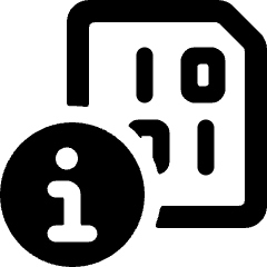 File Code Information Icon from Ultimate Bold Set