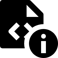 File Code Information Icon from Nova Solid Set
