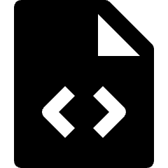File Code Icon from Nova Solid Set