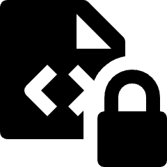 File Code Lock Icon from Nova Solid Set