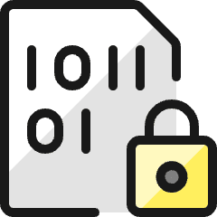 File Code Lock Icon from Ultimate Colors Set