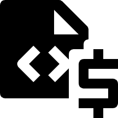 File Code Money Fund Icon from Nova Solid Set